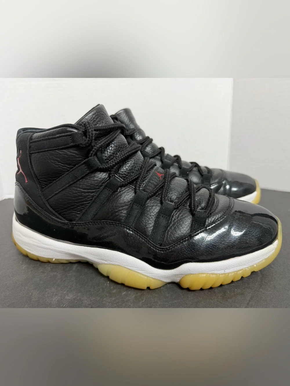 Nike Air Jordan 11 Retro 72-10 Size 11.5 Black Red Gym Red 378037-002 OG XI⁠